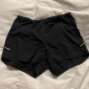 Black athletic shorts